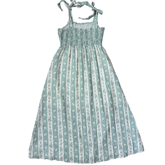 Spartina‎ 449 Saylor Resort Linen-Blend Midi Dress Pockets Size Medium - Picture 4 of 12